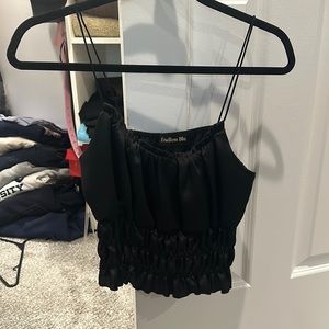 Sleek and sexy black tank.